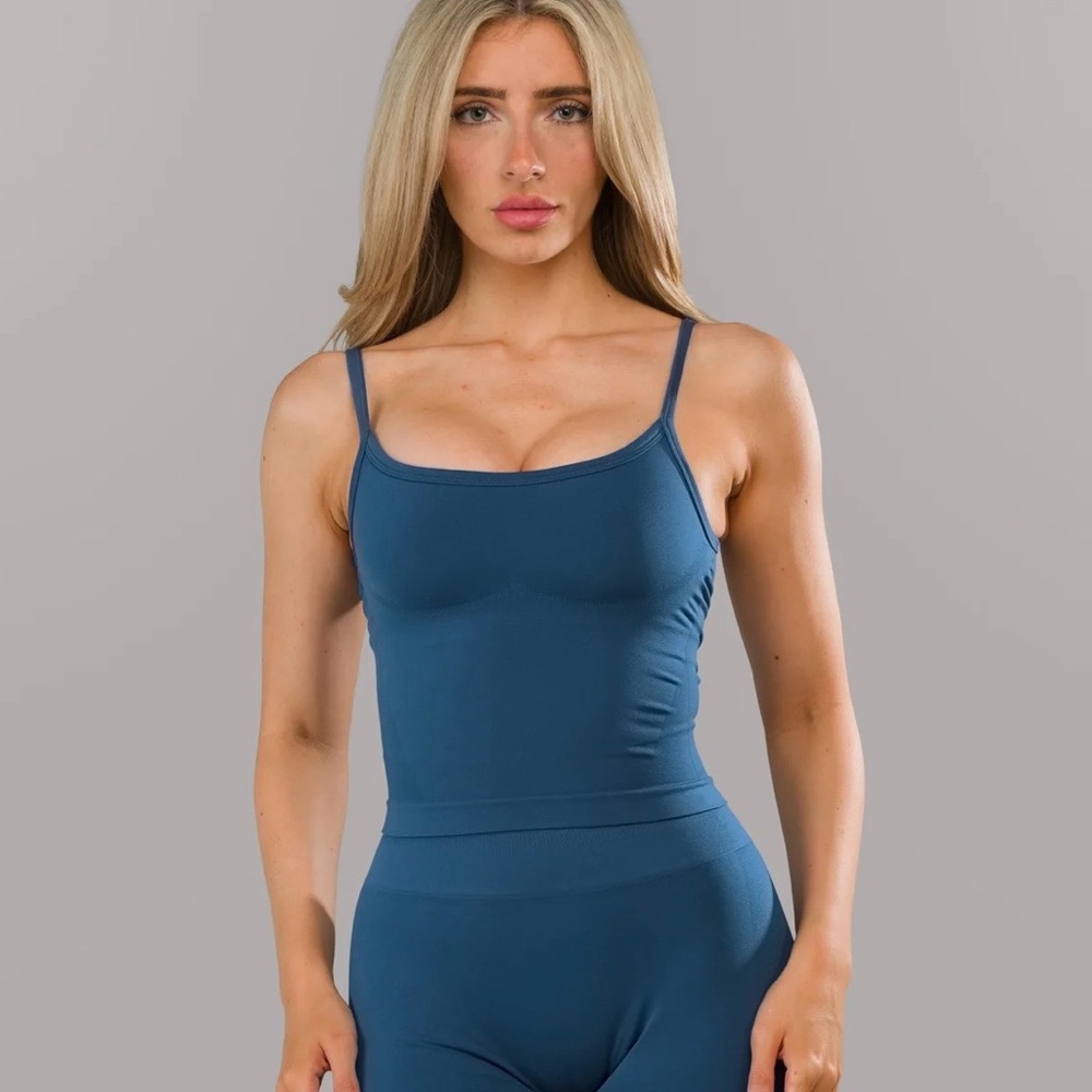 Alphalete Push tank Oceania blue XS new